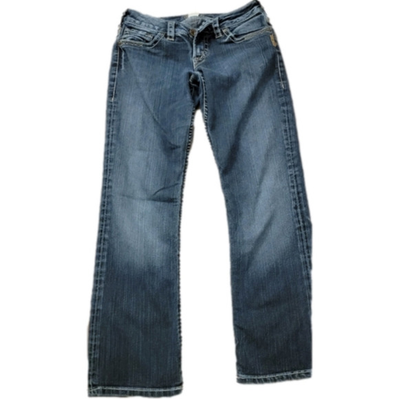 SILVER Sanitorium Low-Rise Dark Wash Capri size 26 - Picture 1 of 7